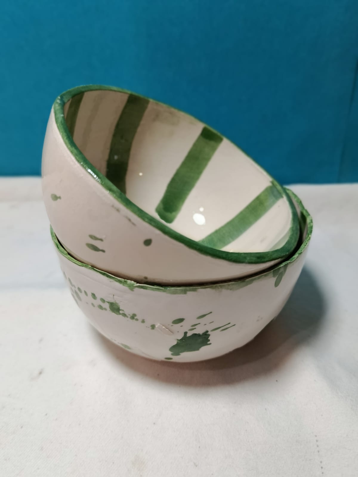 Bowls verdes apilados